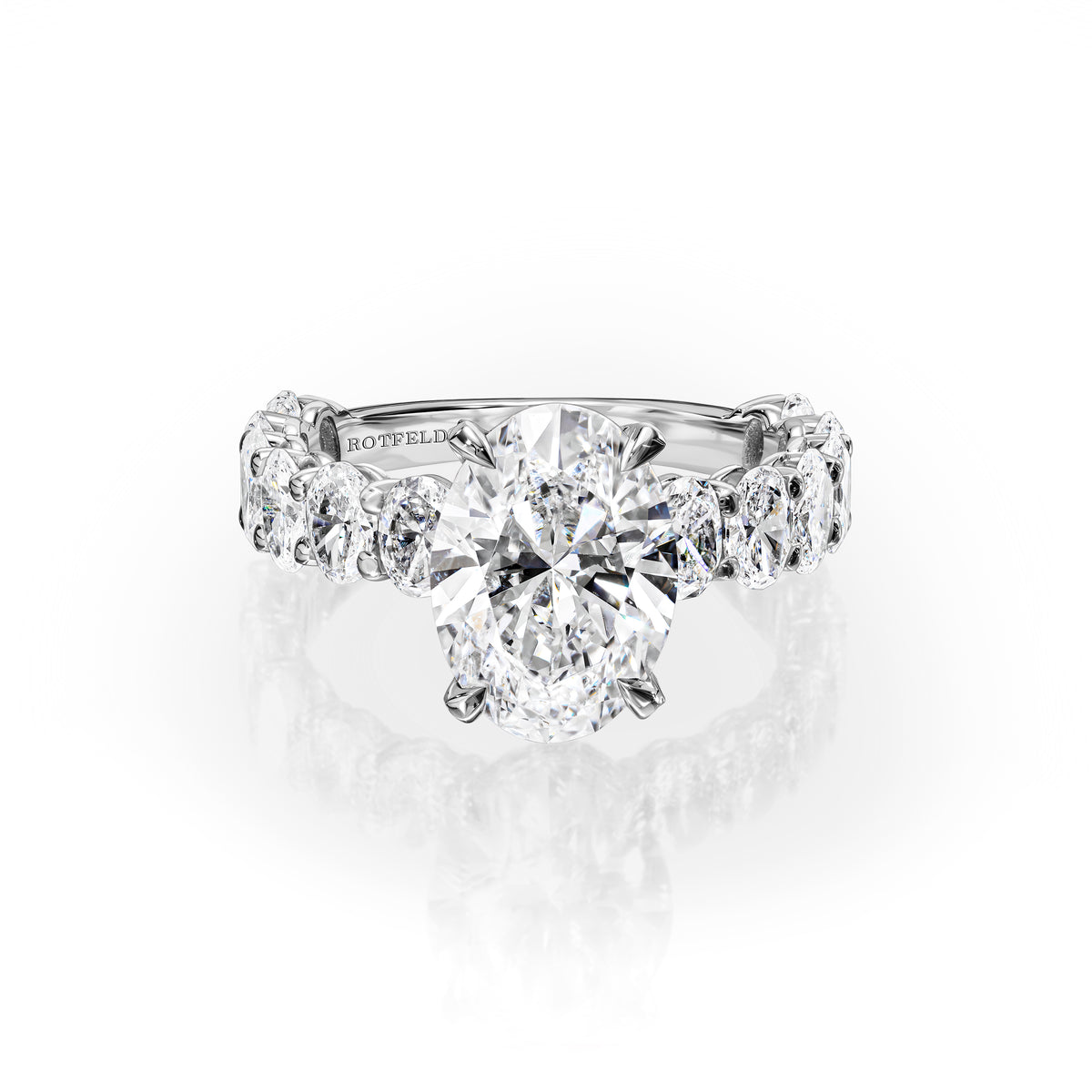3ct Oval Diamond All Around Ring