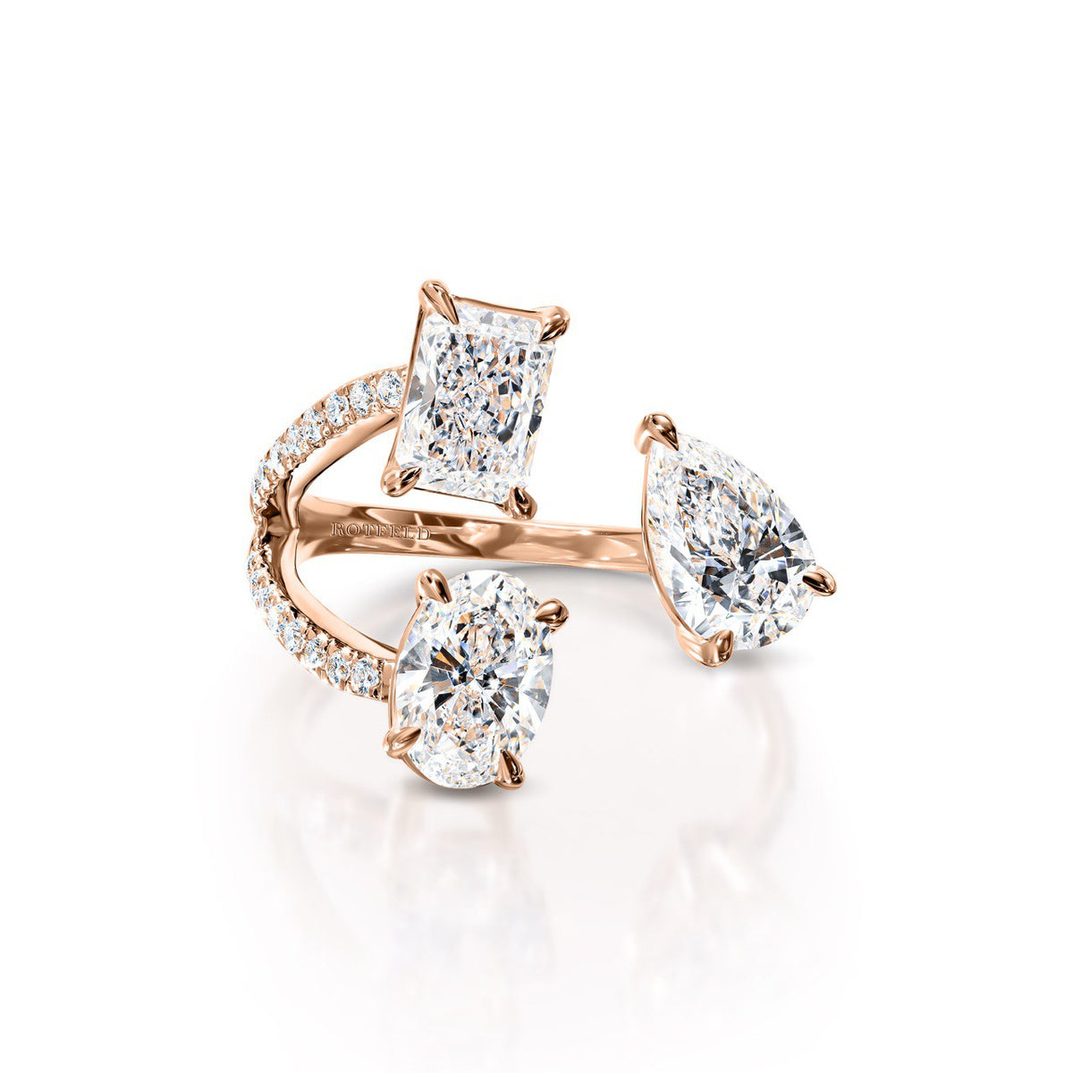 3ct Mix Diamond Open Ring
