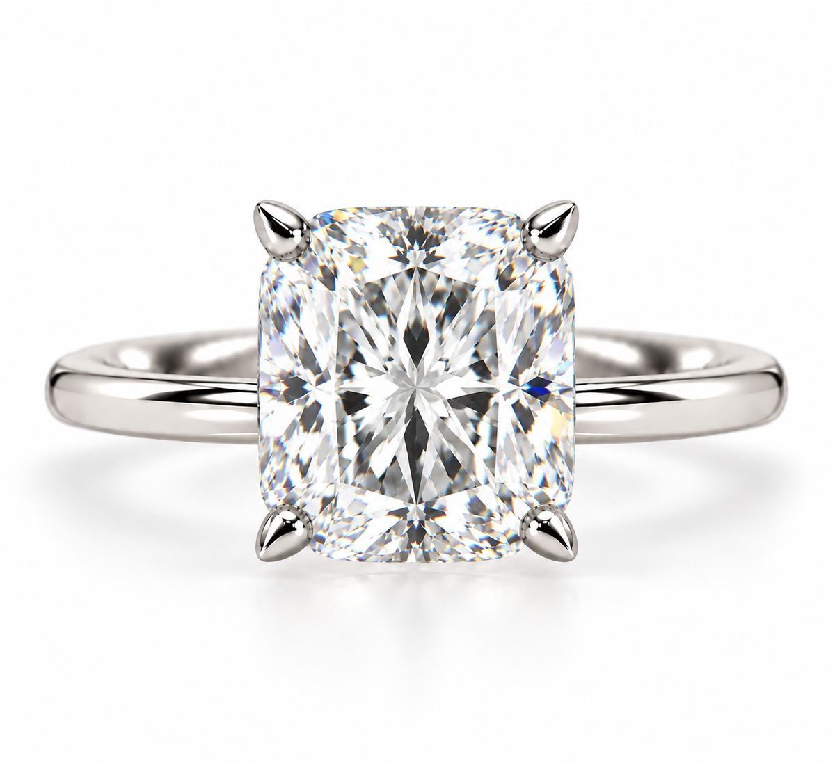 2.50ct Square Cushion Diamond Classic Ring