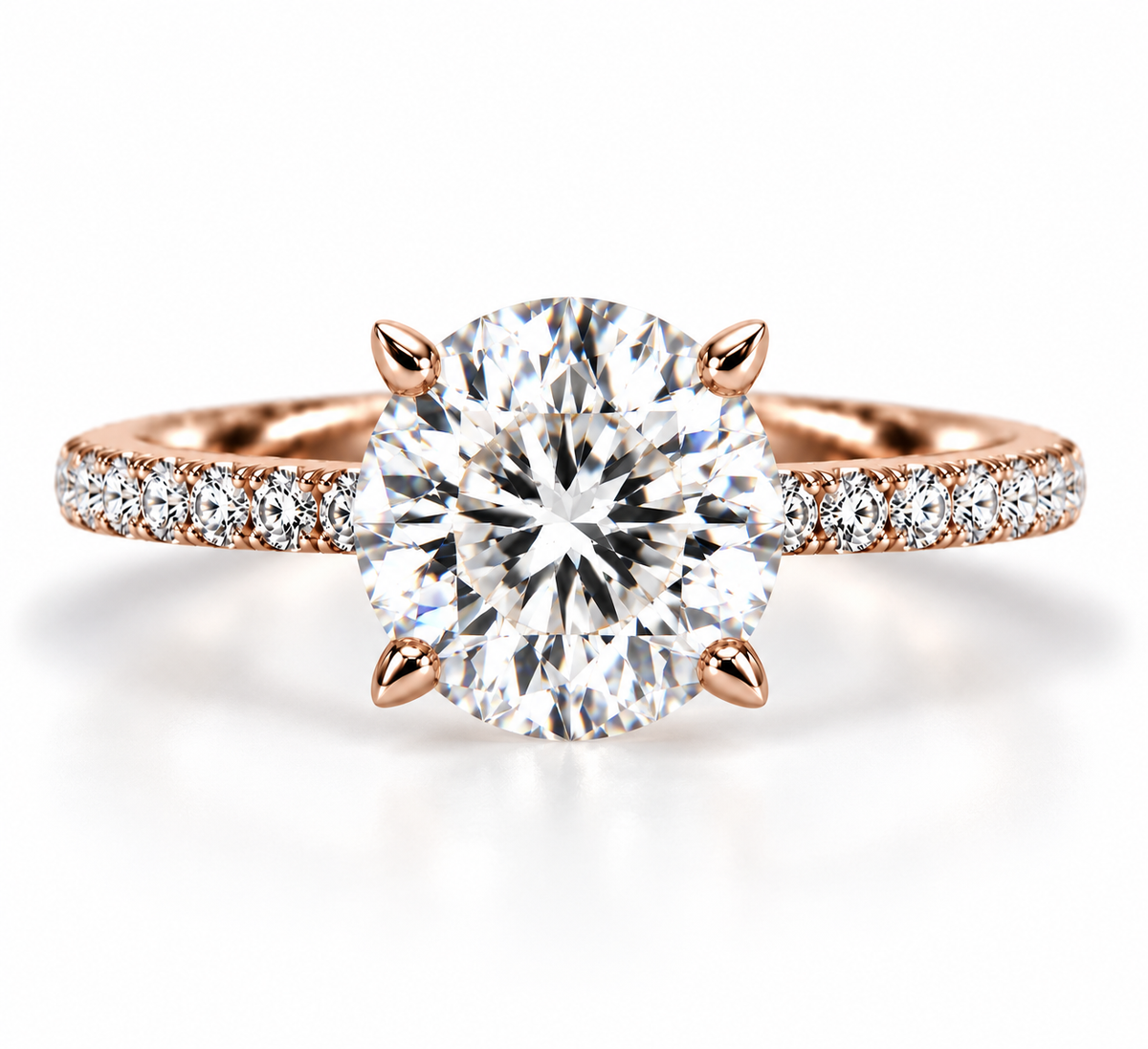 3ct Round Diamond Classic Ring