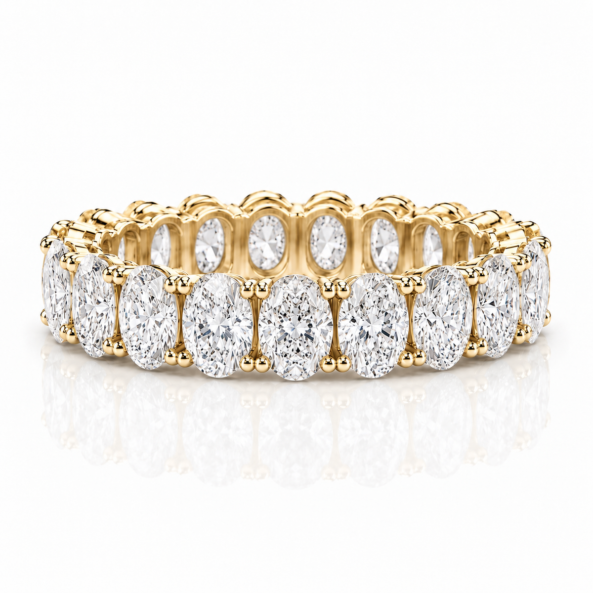 0.30ct Oval Diamond Eternity Band Ring