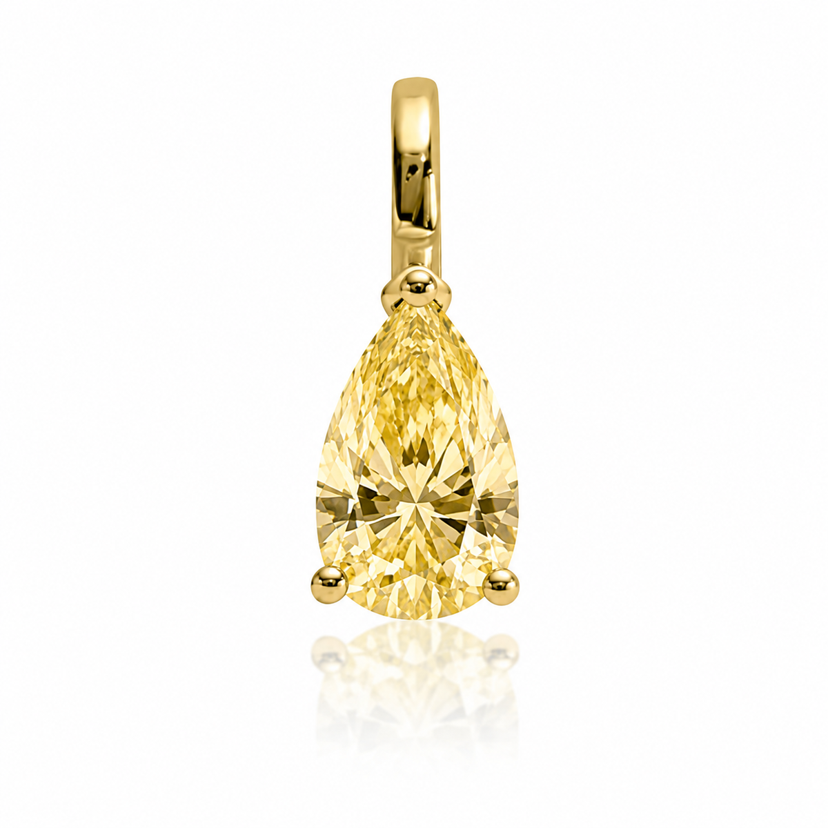 3ct Pear Diamond Pendant
