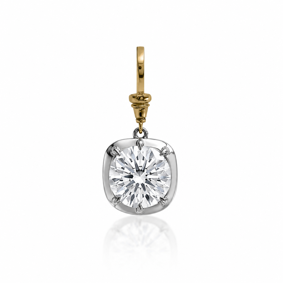 2ct Round Diamond Pendant
