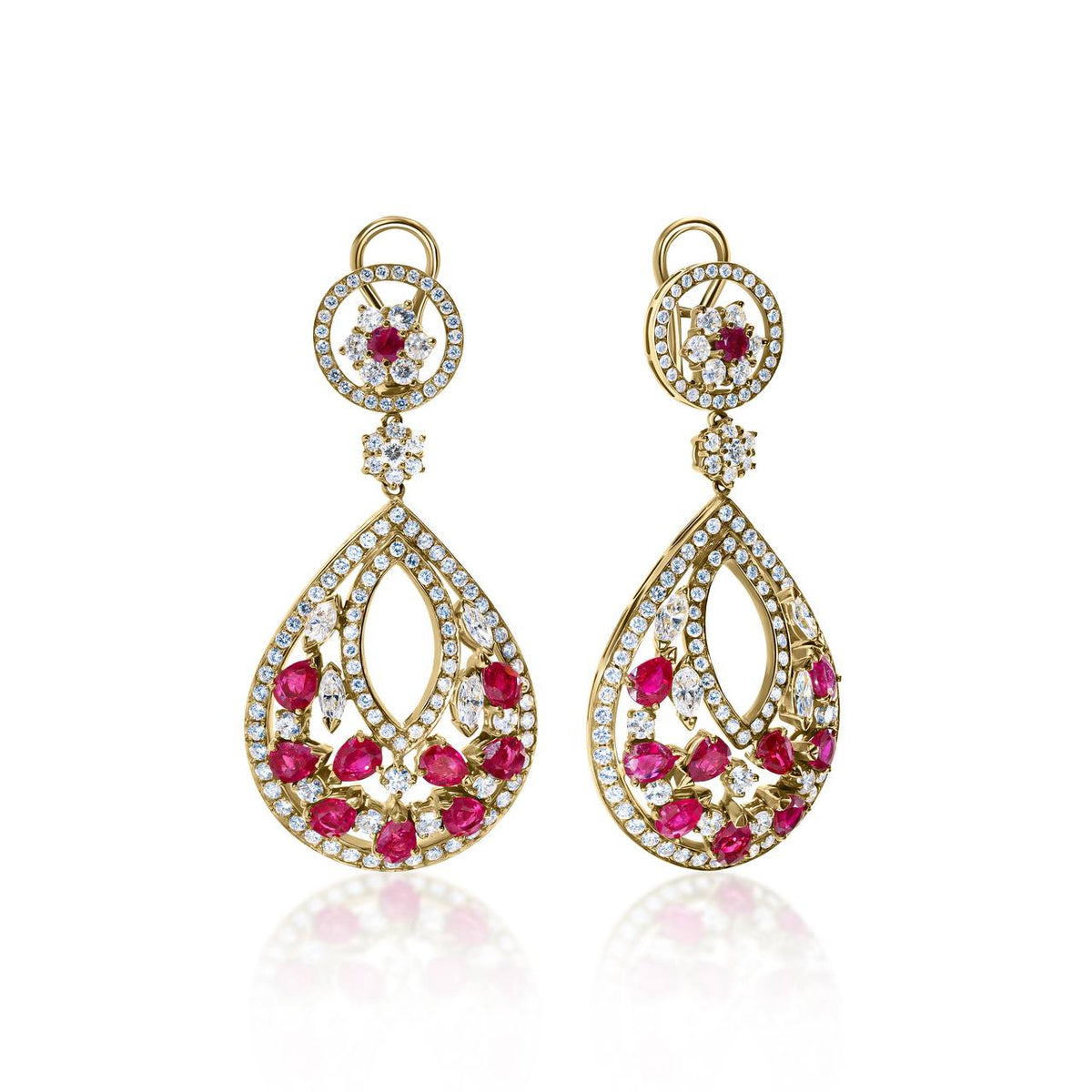 11.80ct Mix Diamond & Gemstone Earrings
