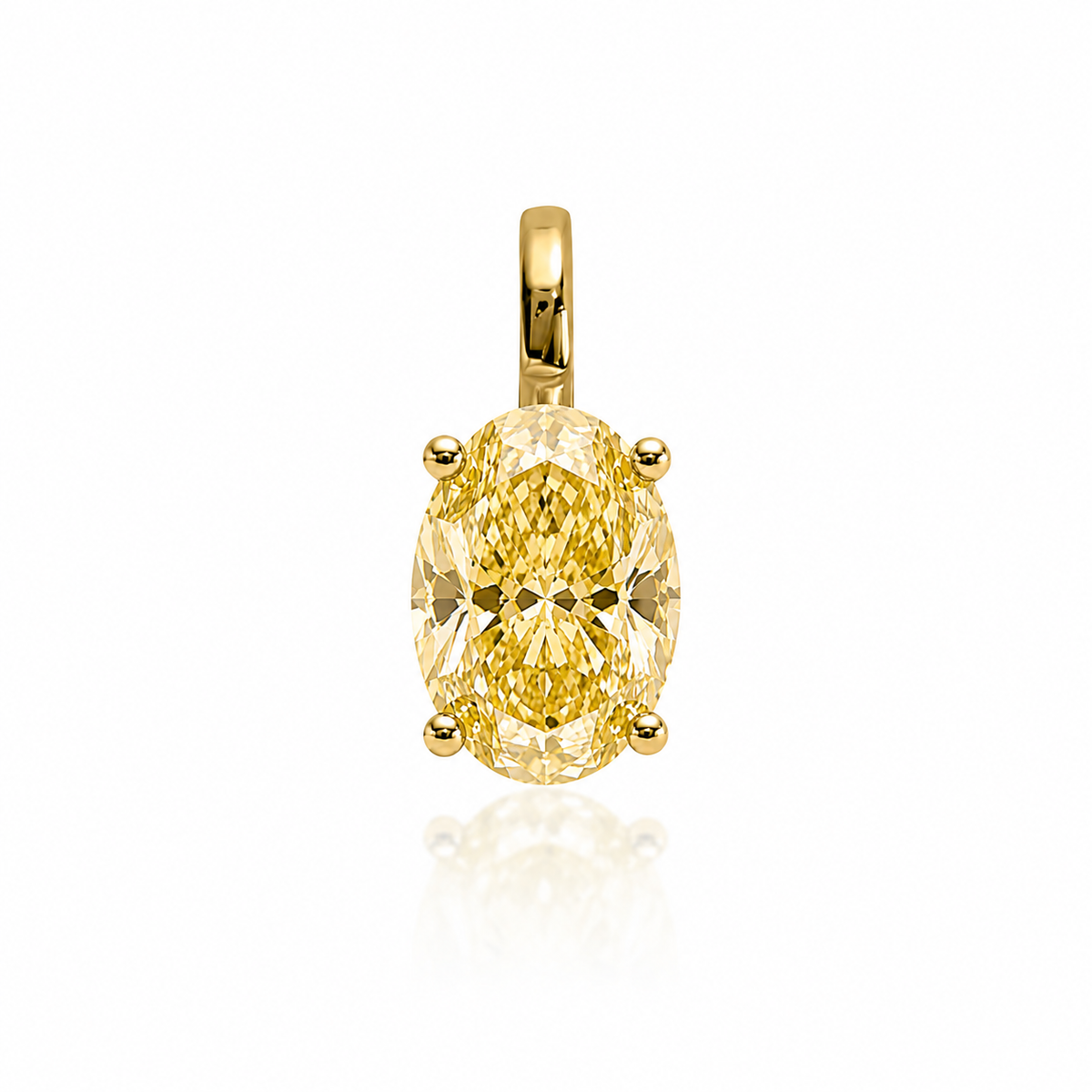 2ct Oval Diamond Pendant