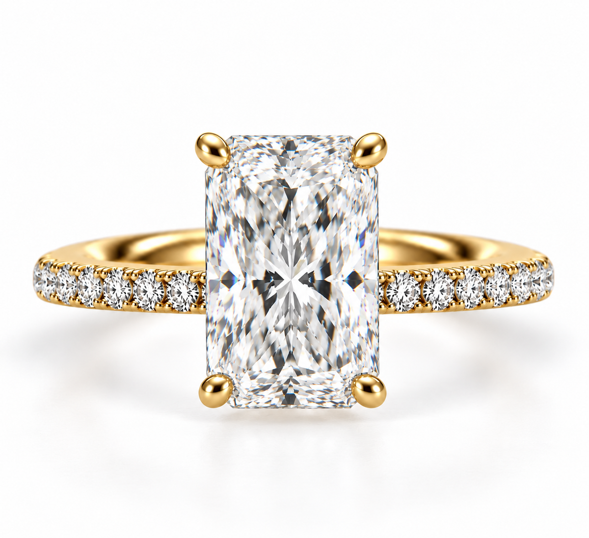 3ct Radiant Diamond Classic Ring