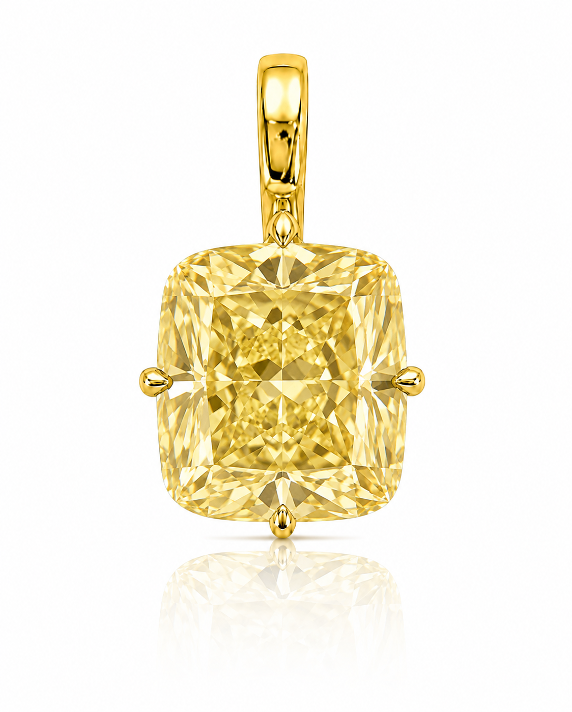 6ct Cushion Diamond Pendant