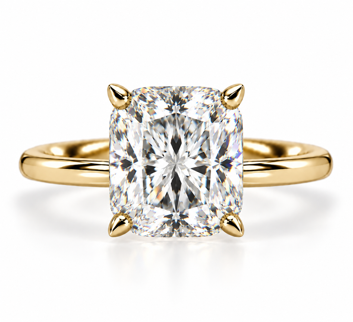 2.50ct Square Cushion Diamond Classic Ring