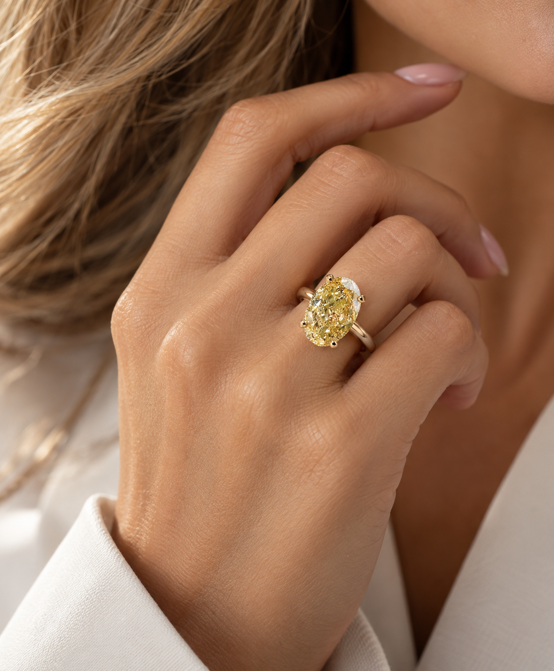 3ct Oval Diamond Ring