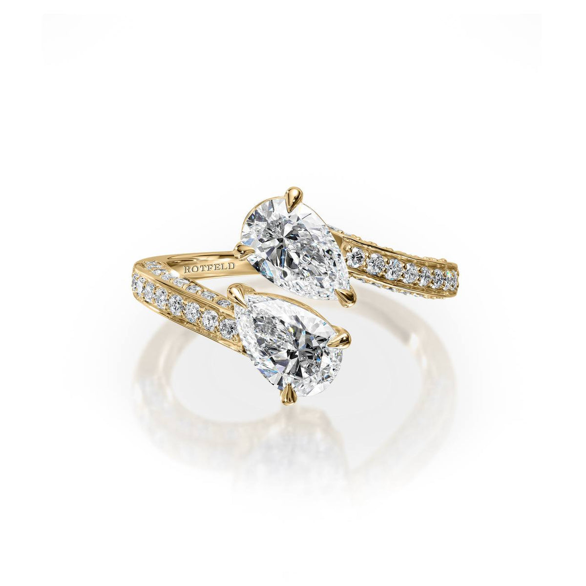 2.62ct Pear Diamond Open Ring