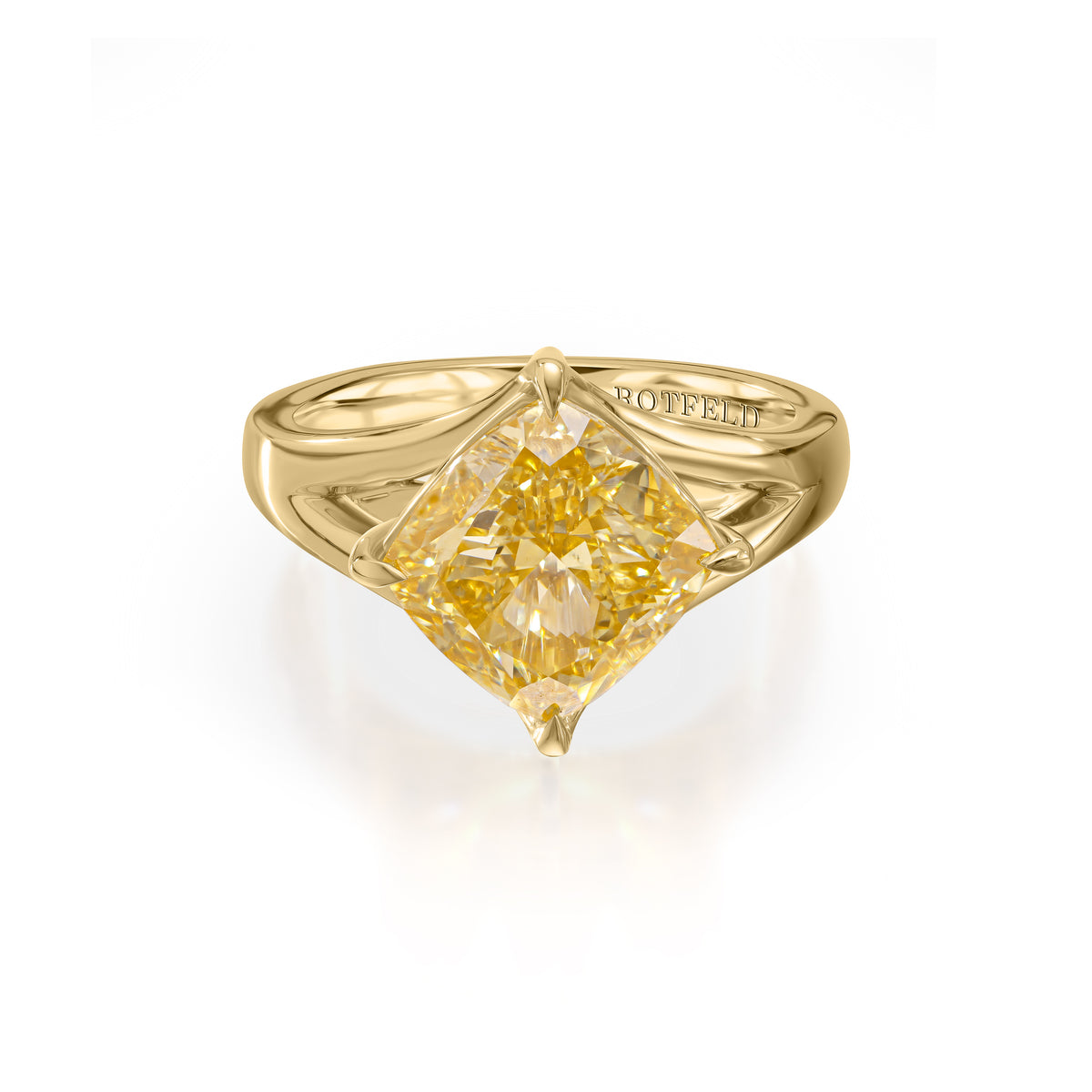 7ct Square Cushion Diamond Ring