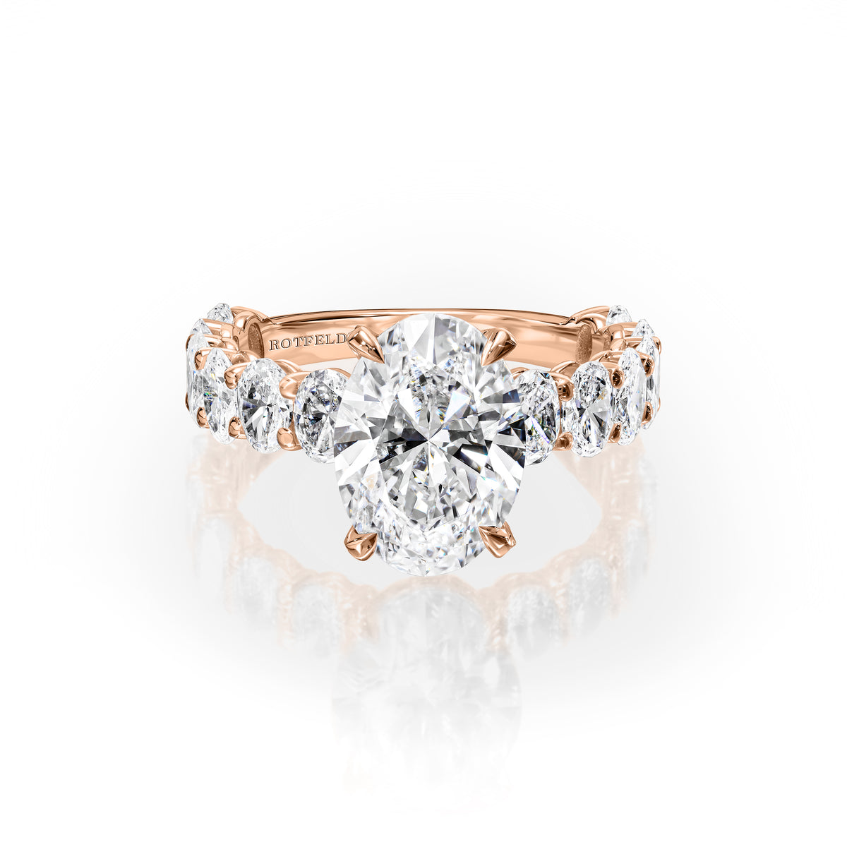 3ct Oval Diamond All Around Ring