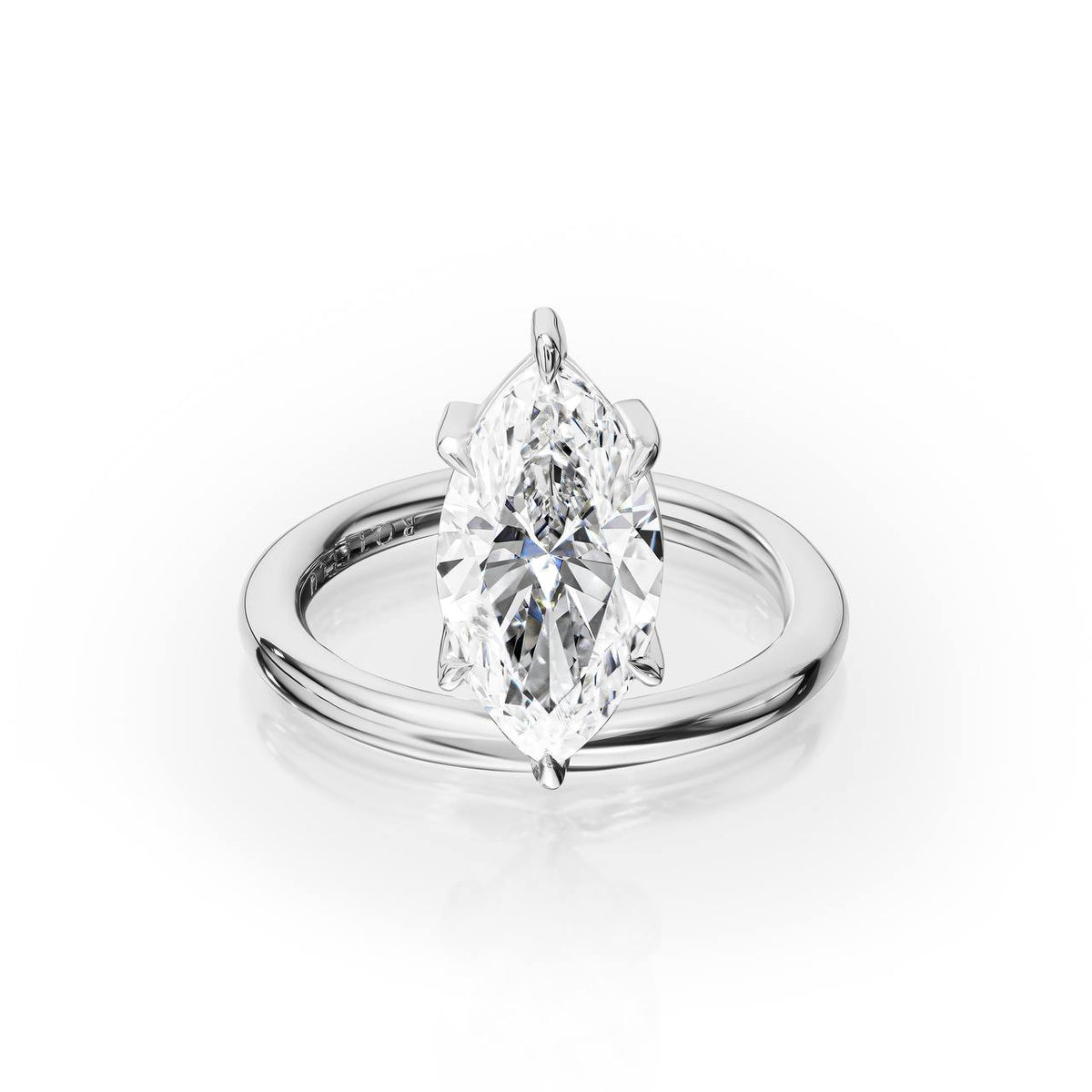 2ct Pop Marquise Diamond Pinky Ring