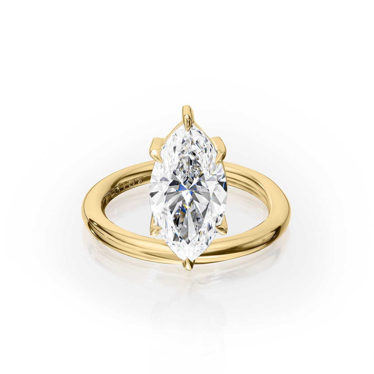 2ct Pop Marquise Diamond Pinky Ring