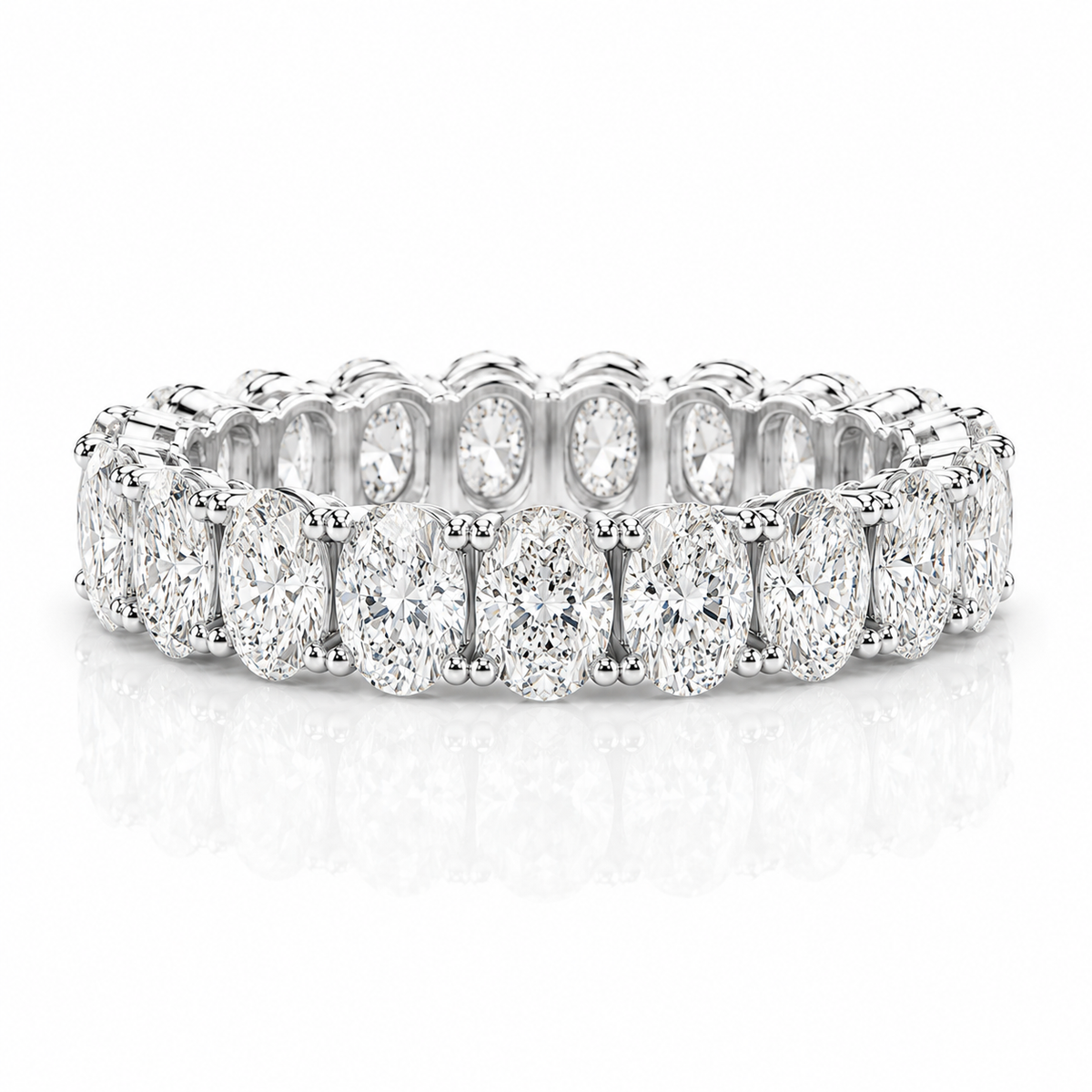 0.30ct Oval Diamond Eternity Band Ring
