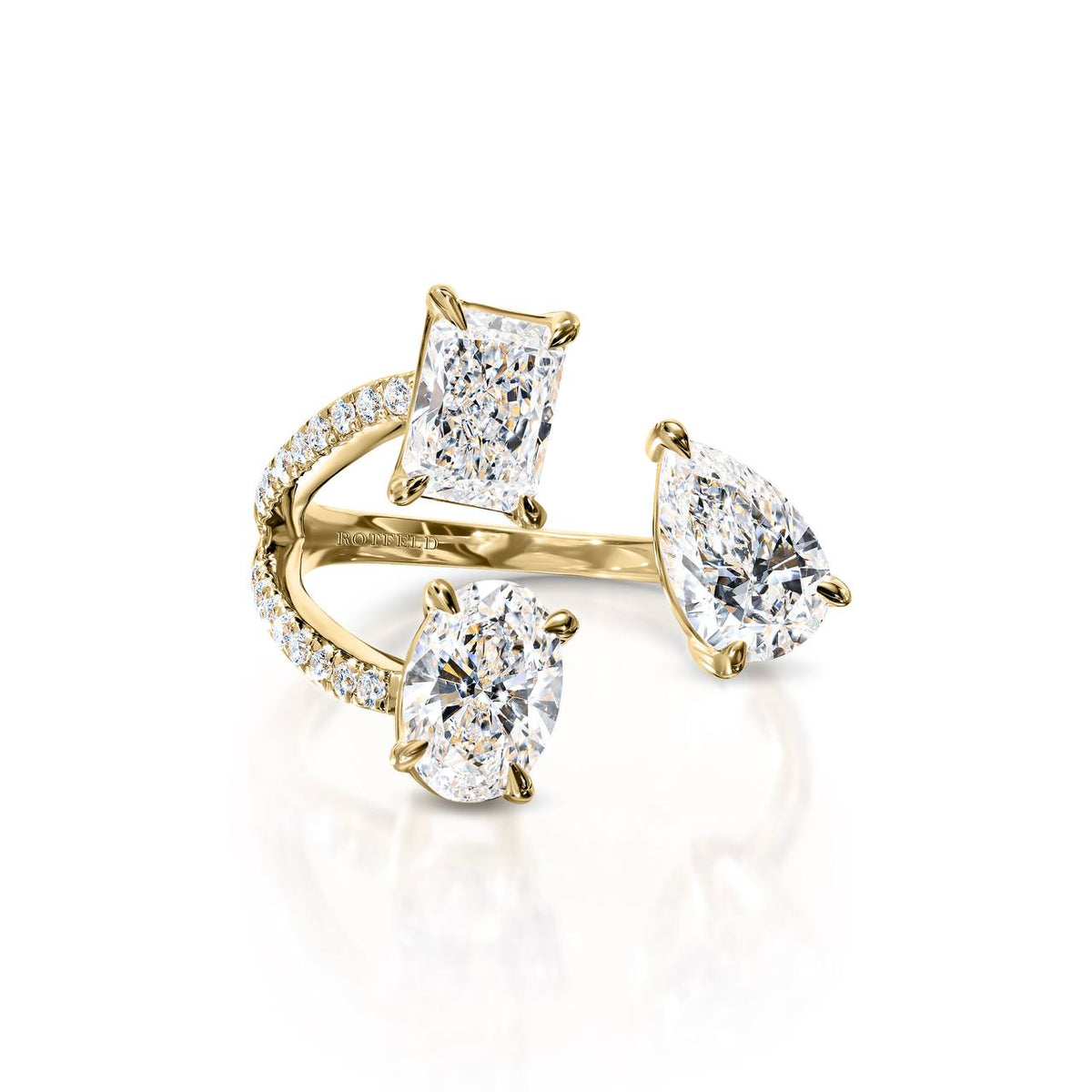 3ct Mix Diamond Open Ring