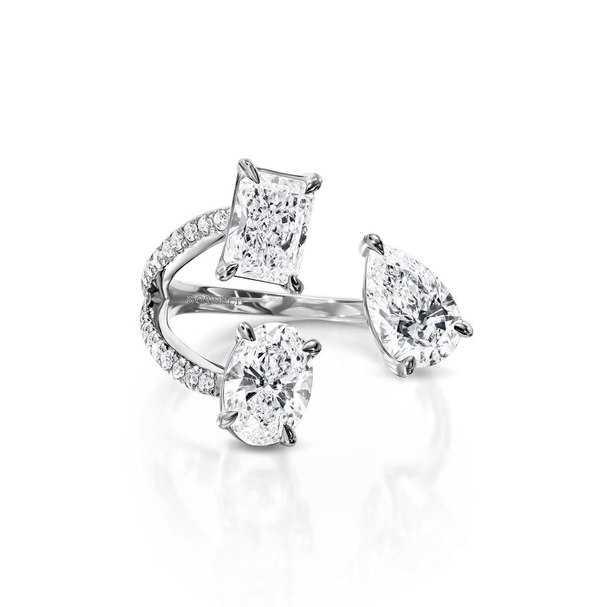3ct Mix Diamond Open Ring