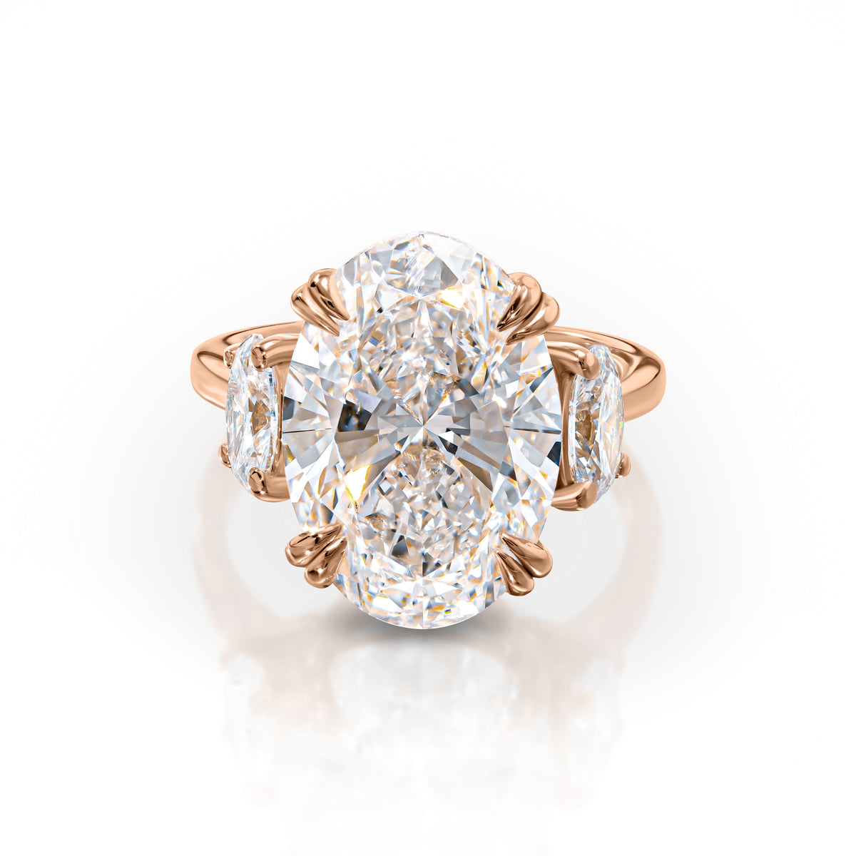 7ct Oval Diamond Georgina Ring
