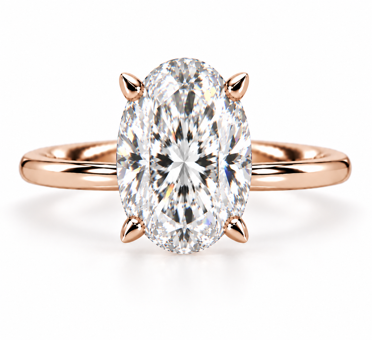 3ct Oval Diamond Classic Ring