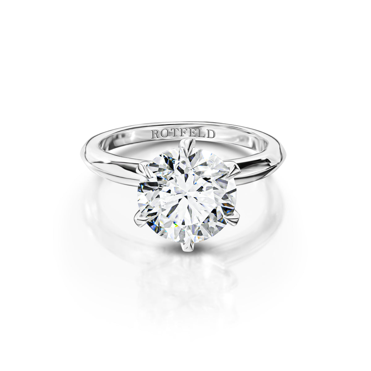 3ct Round Diamond Six Marigolds Ring