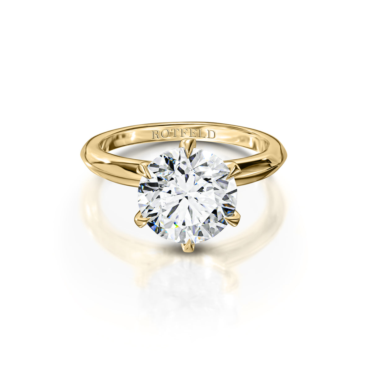 3ct Round Diamond Six Marigolds Ring