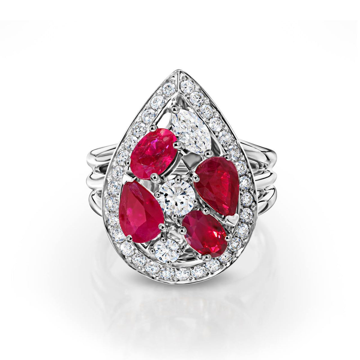 4.40ct Mix Diamond & Gemstone Ring
