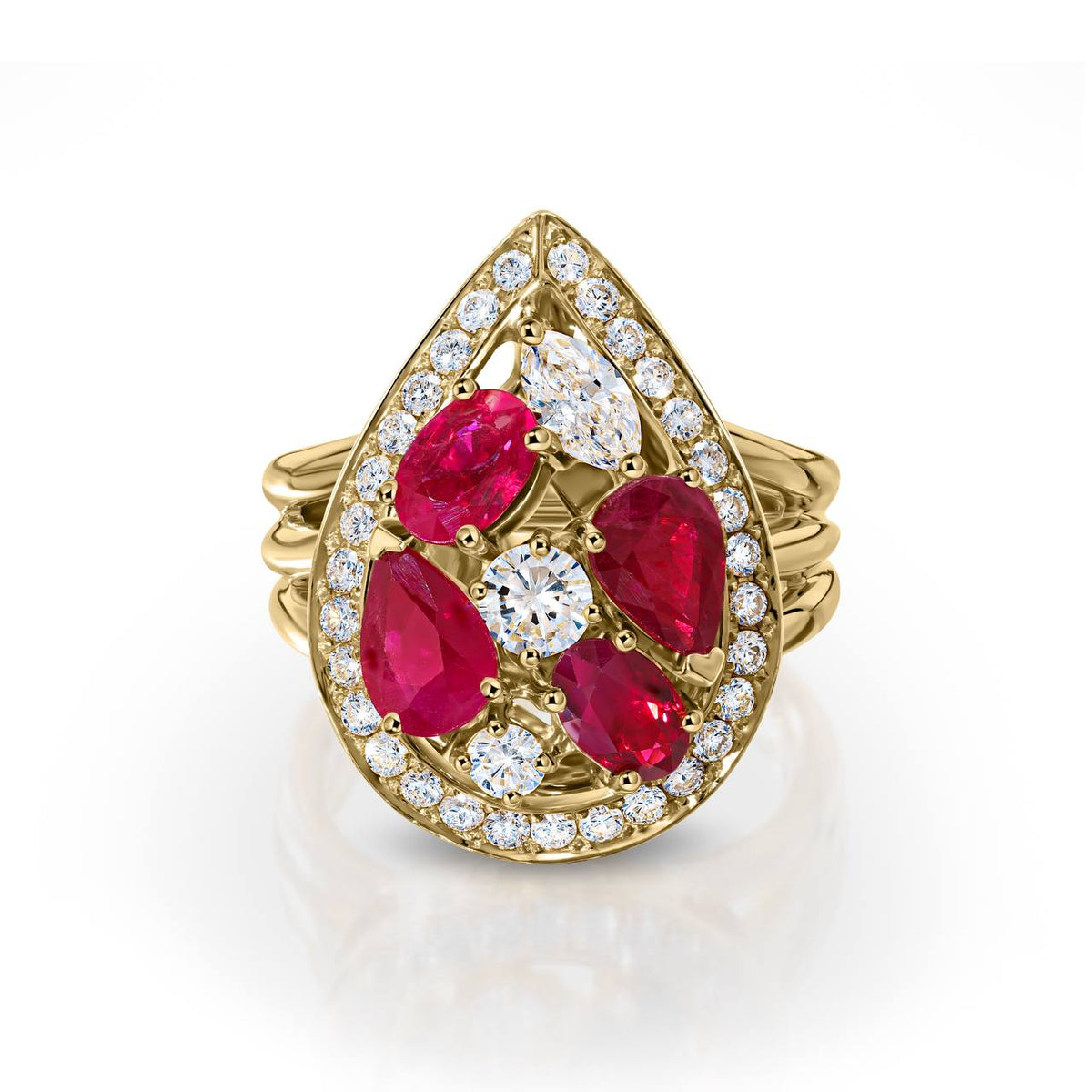 4.40ct Mix Diamond & Gemstone Ring