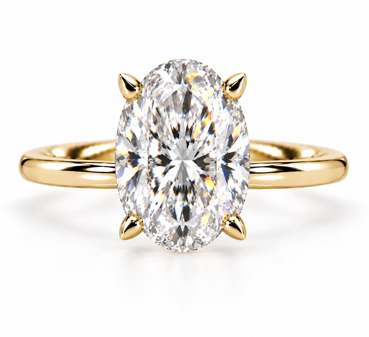 3ct Oval Diamond Classic Ring