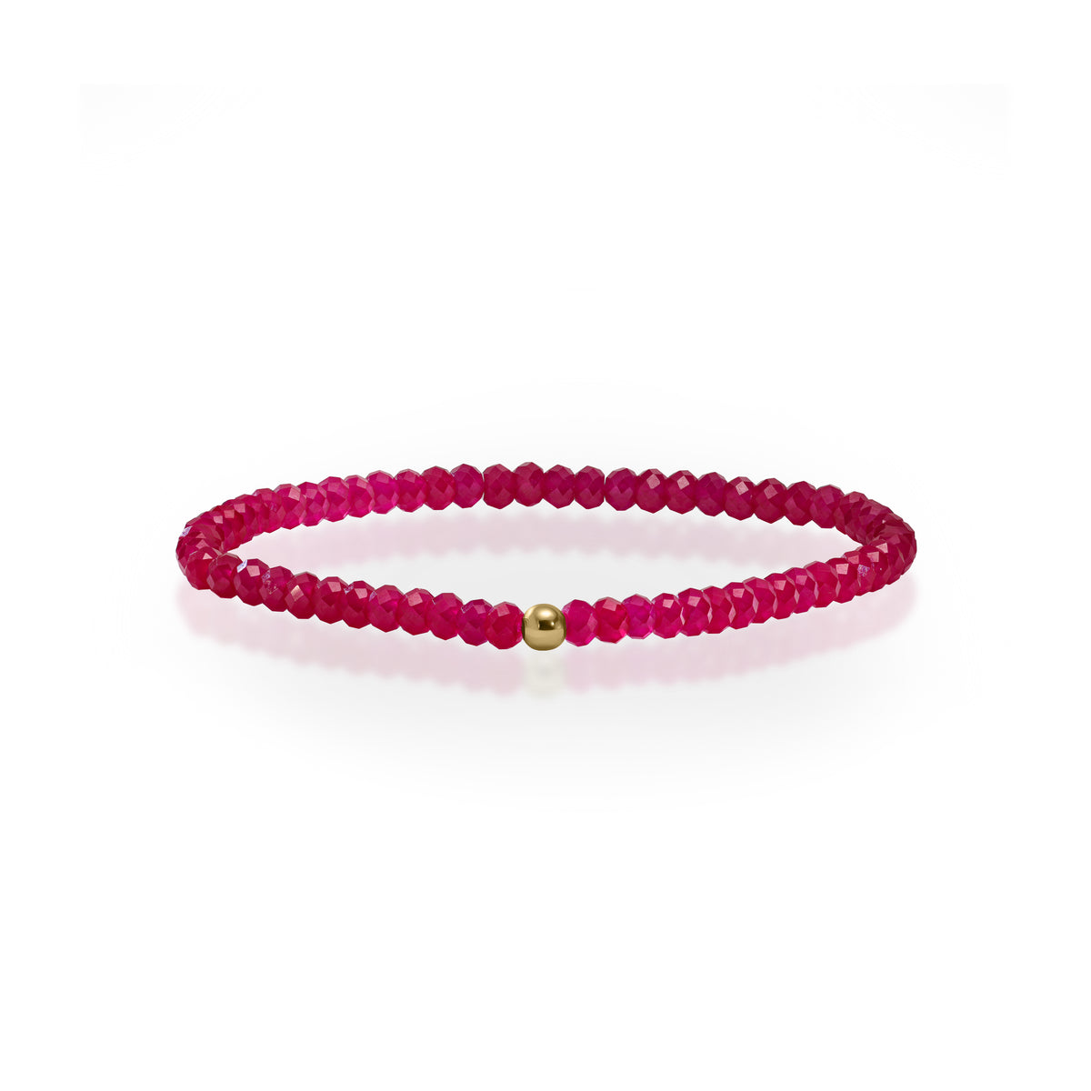8.60ct Round Rondle Red Rubi Bracelet
