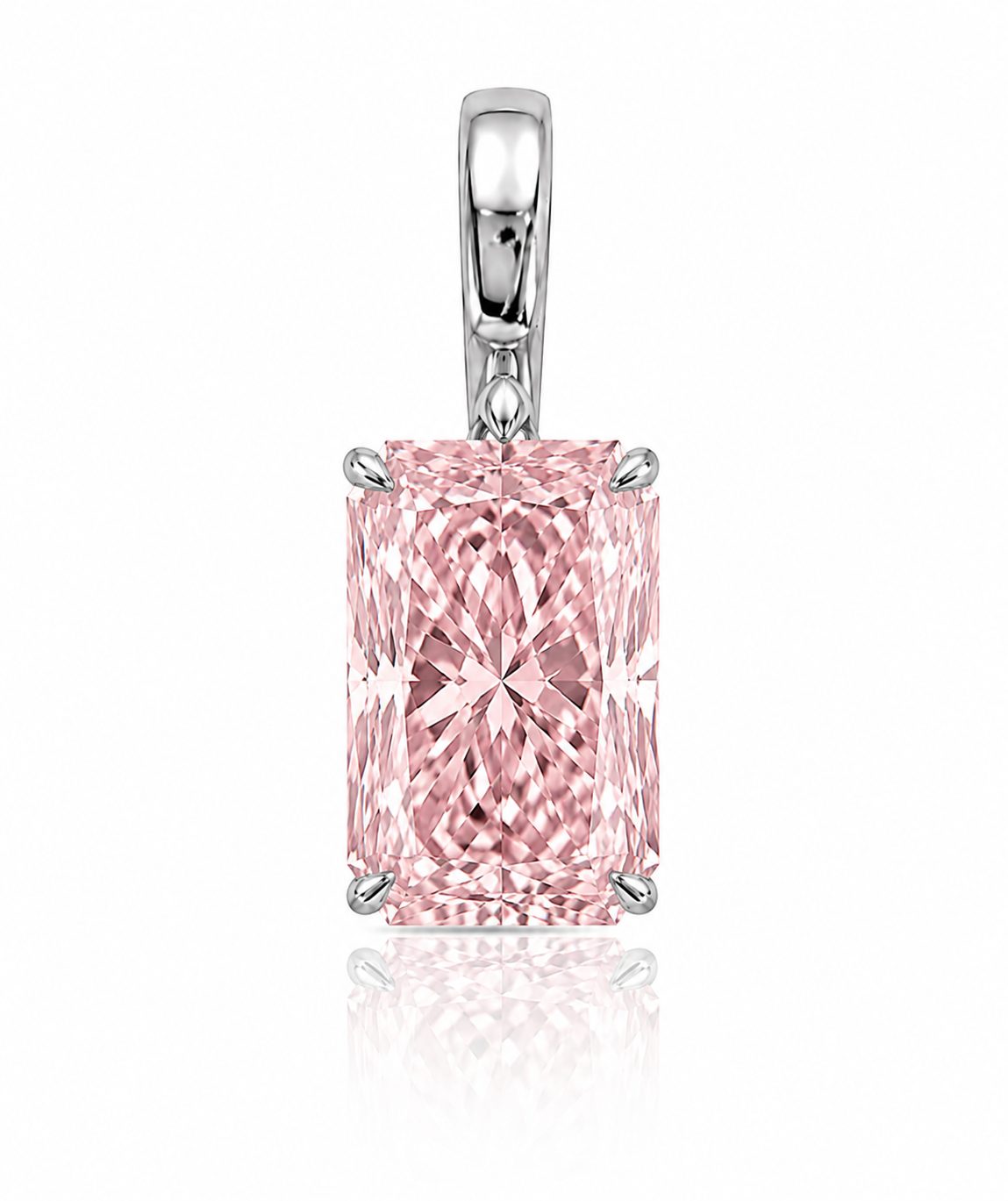 5ct Radiant Diamond Pendant