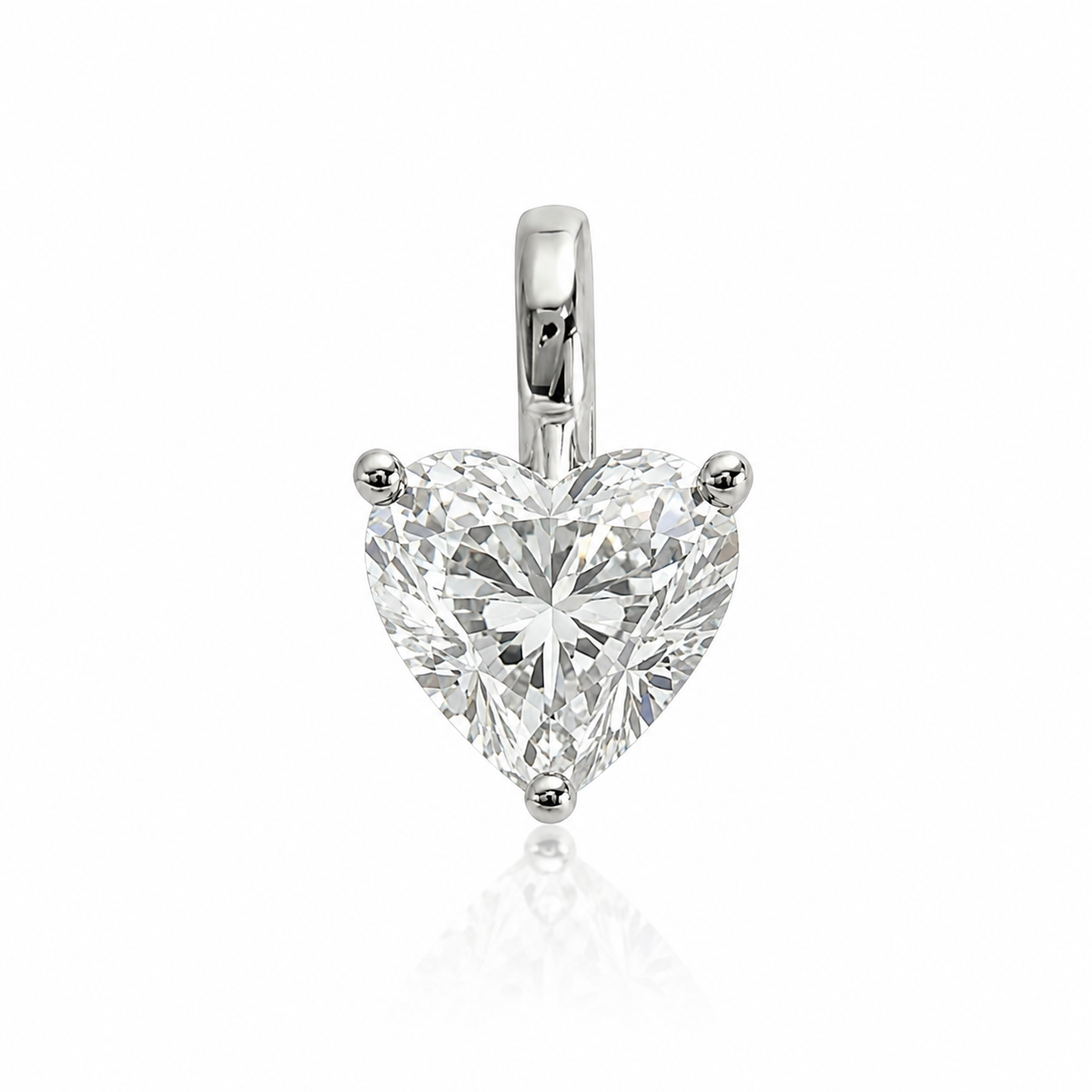 3ct Heart Diamond Pendant