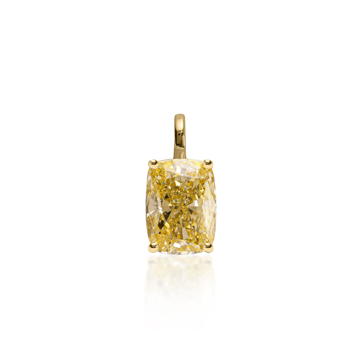 4ct Cushion Diamond Pendant
