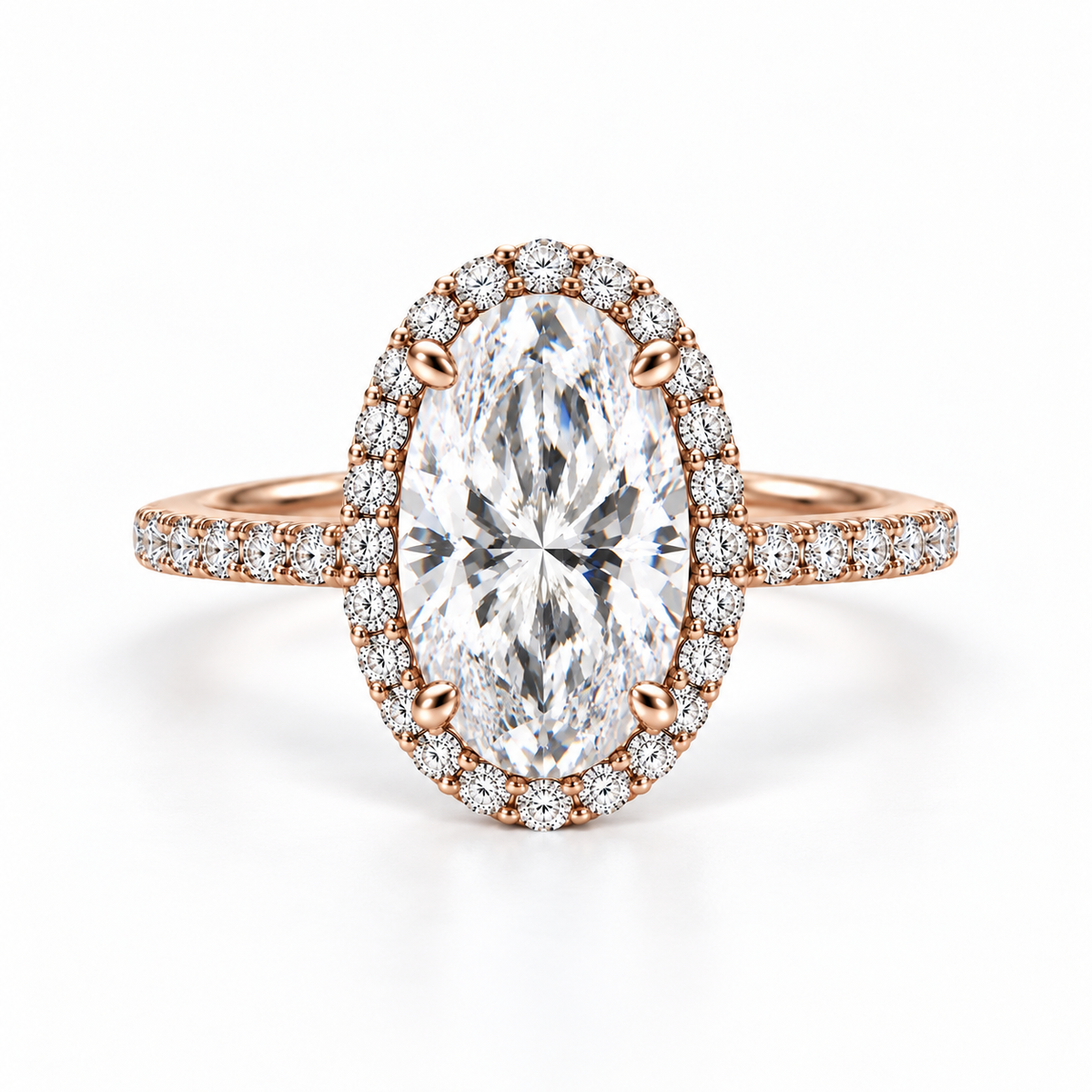 2.50ct Oval Diamond Classic Crown Ring