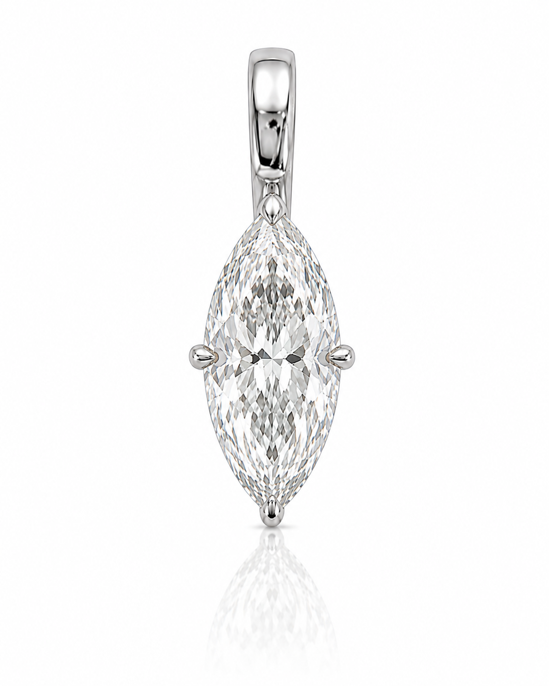 3ct Marquise Diamond Pendant