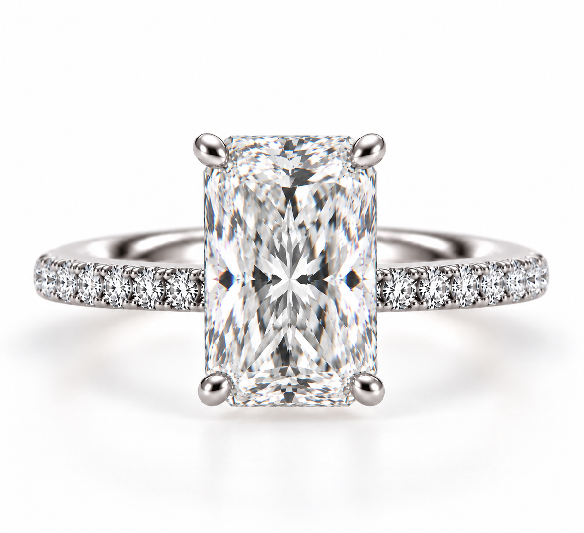 3ct Radiant Diamond Classic Ring