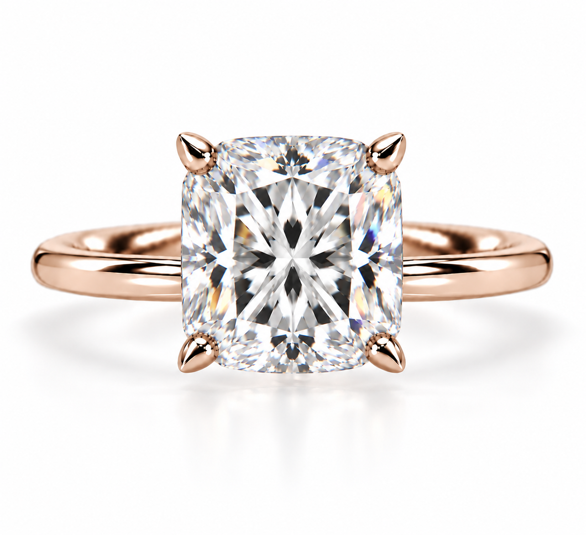 2.50ct Square Cushion Diamond Classic Ring