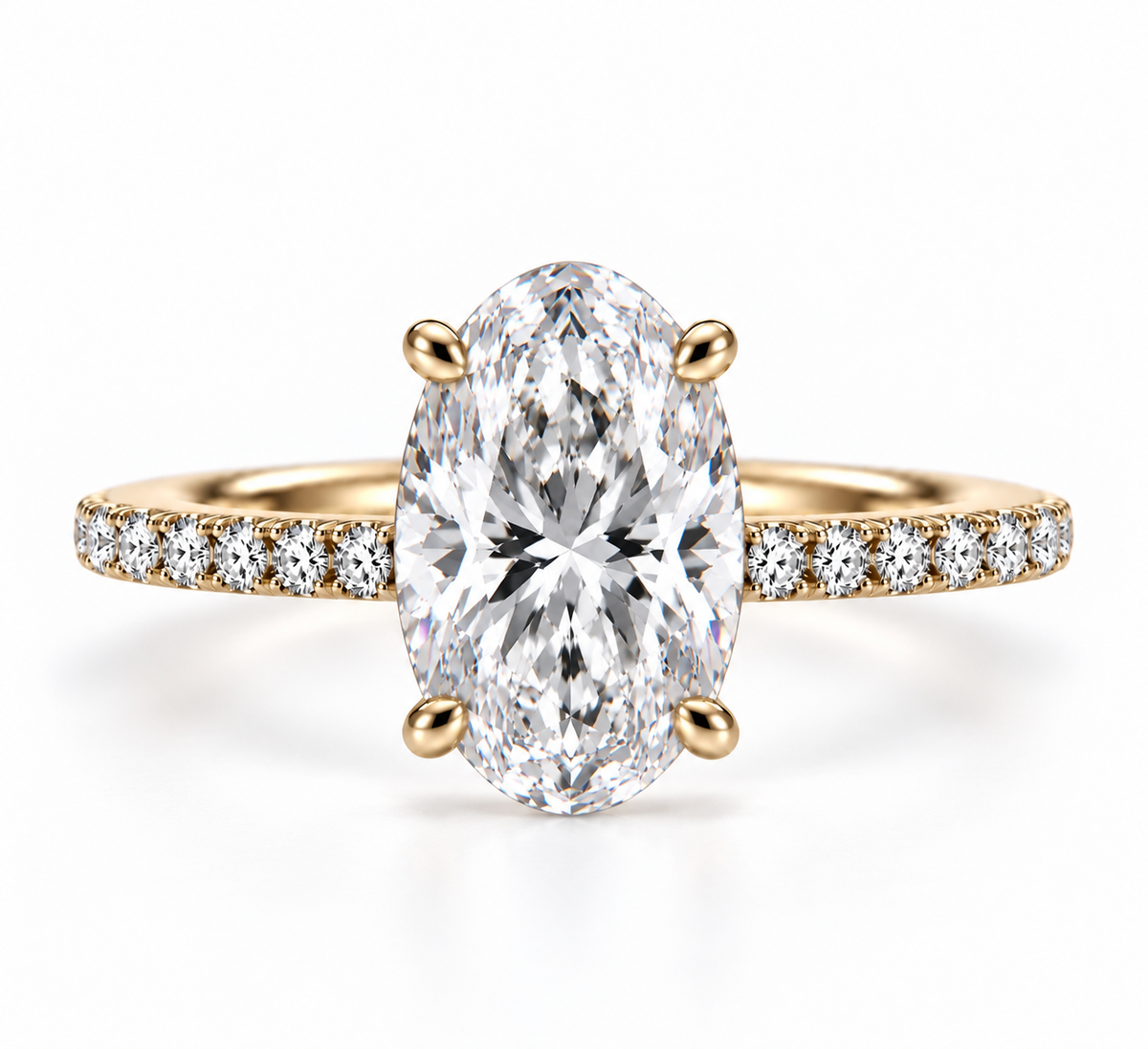 2ct Oval Diamond Classic Ring