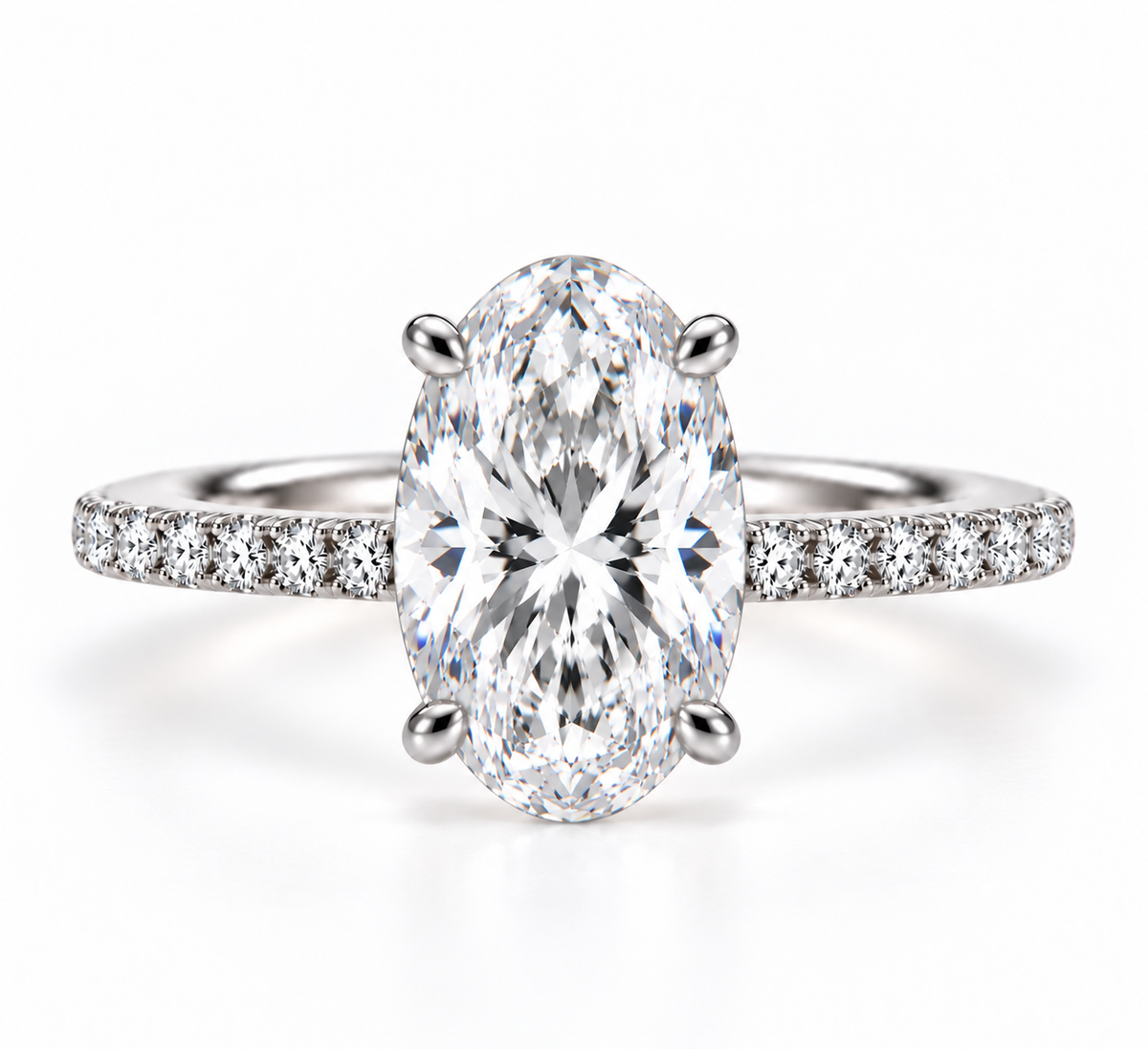 2ct Oval Diamond Classic Ring