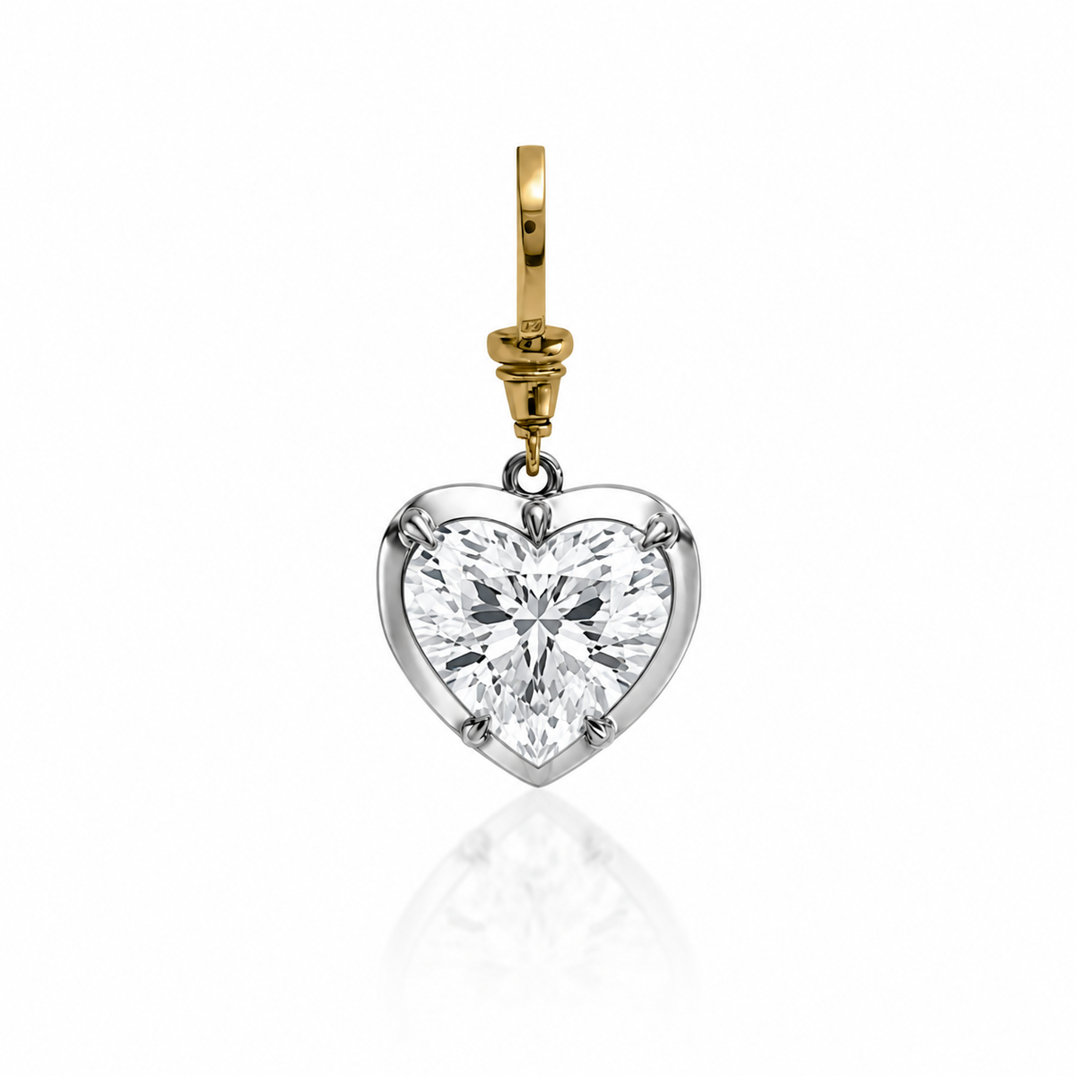 3ct Heart Diamond Pendant