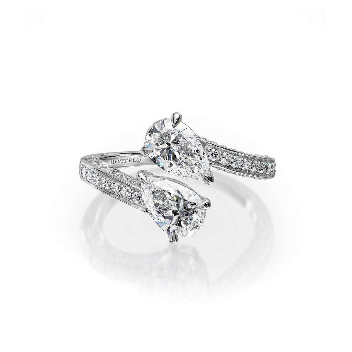 2.62ct Pear Diamond Open Ring