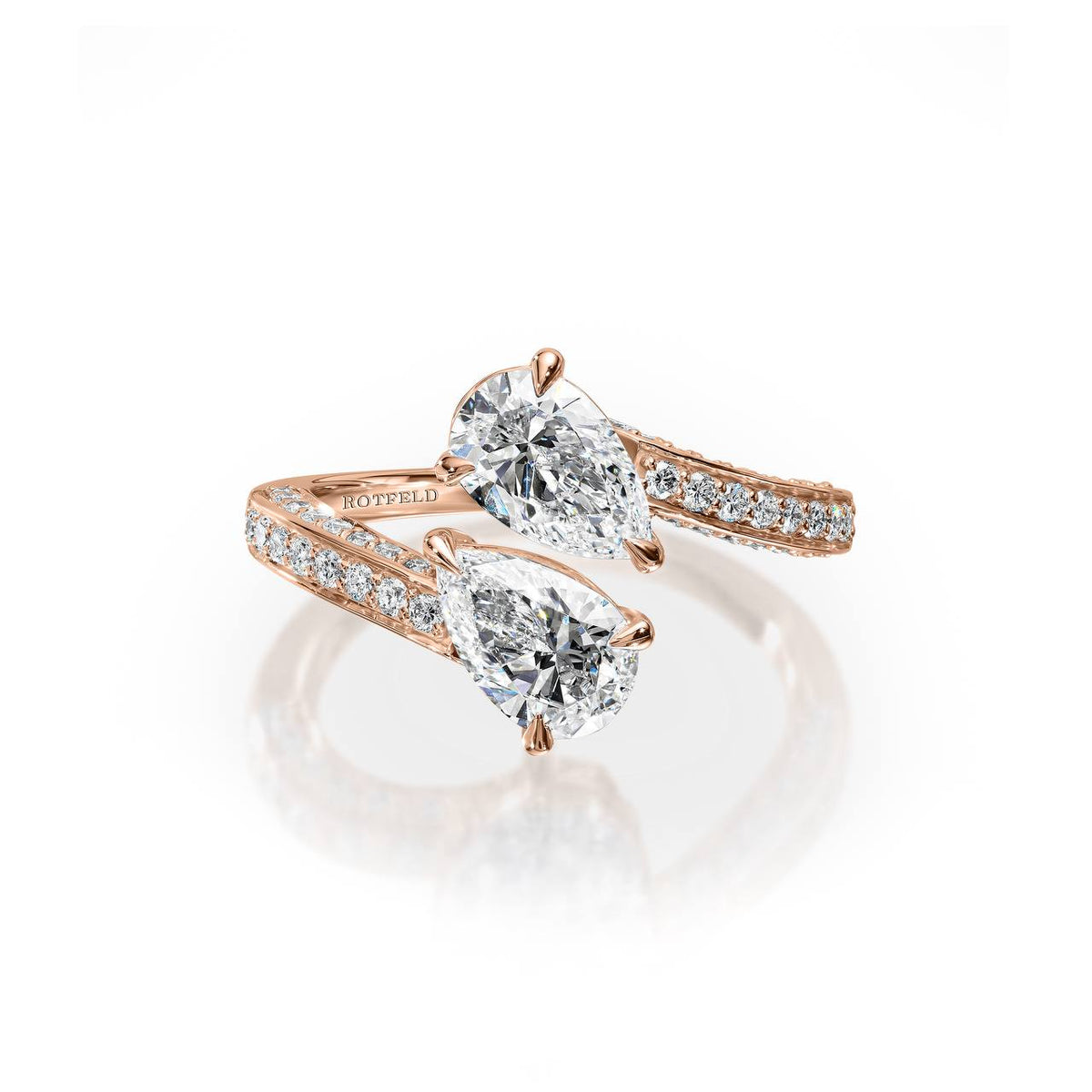 2.62ct Pear Diamond Open Ring