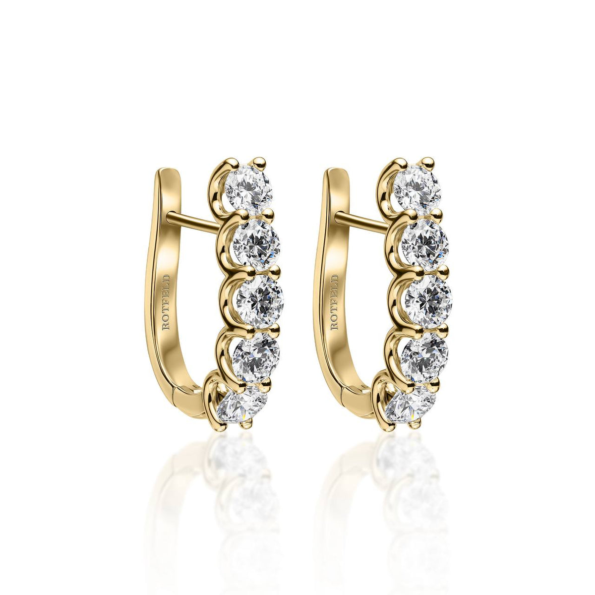 0.25ct Round Diamond Hoop Earring
