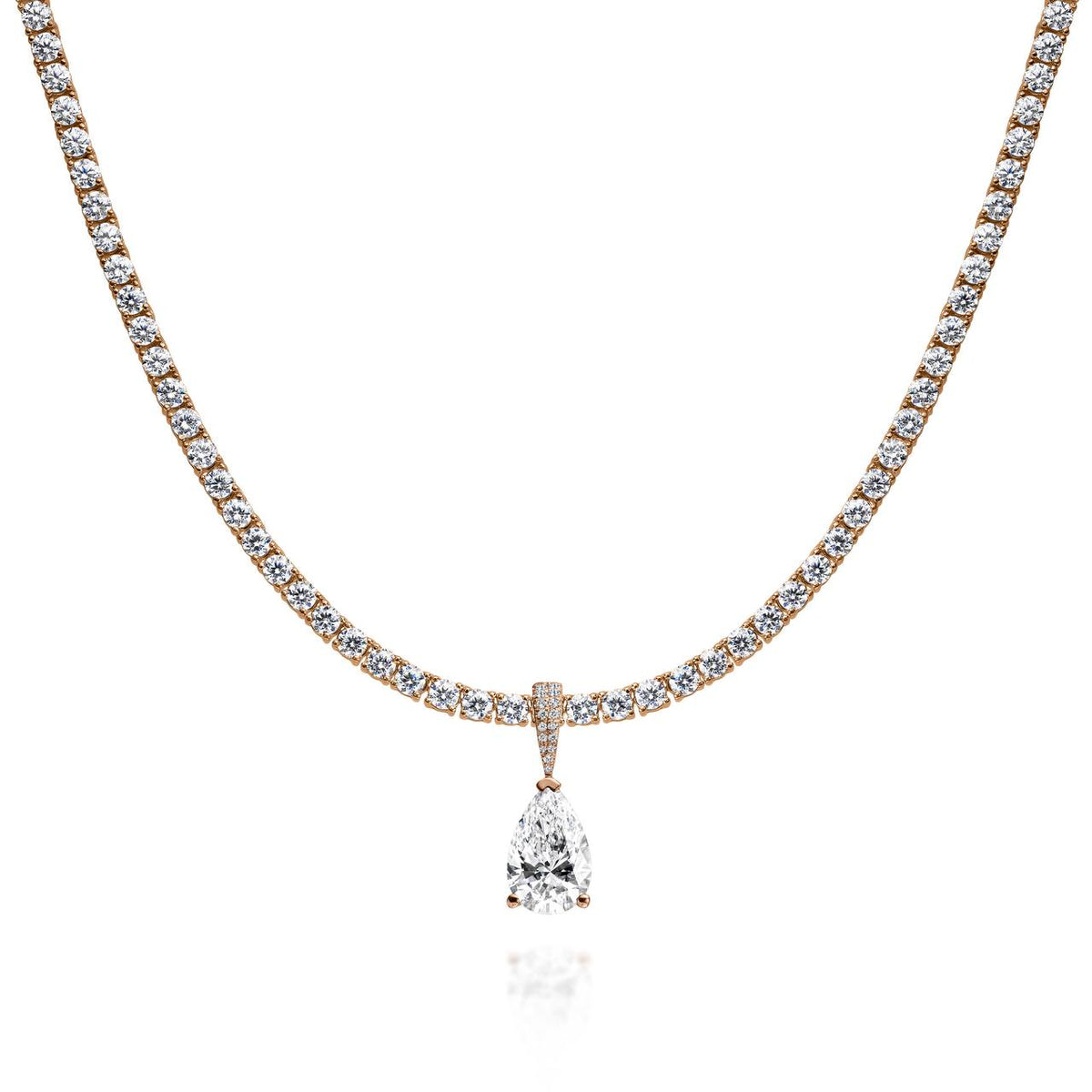 22.15ct Round Diamond Necklace & Pendant